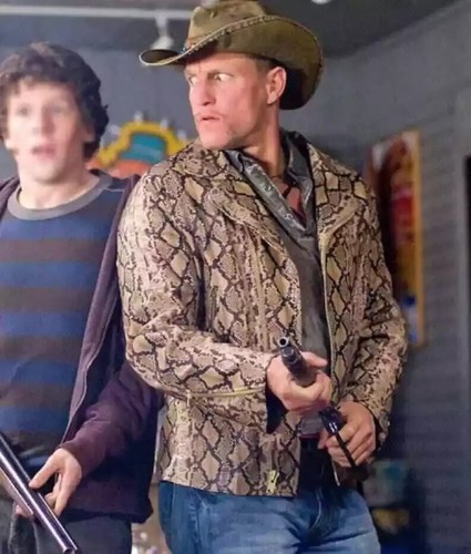 Mens snakeskin jacket brown - snakeskin,